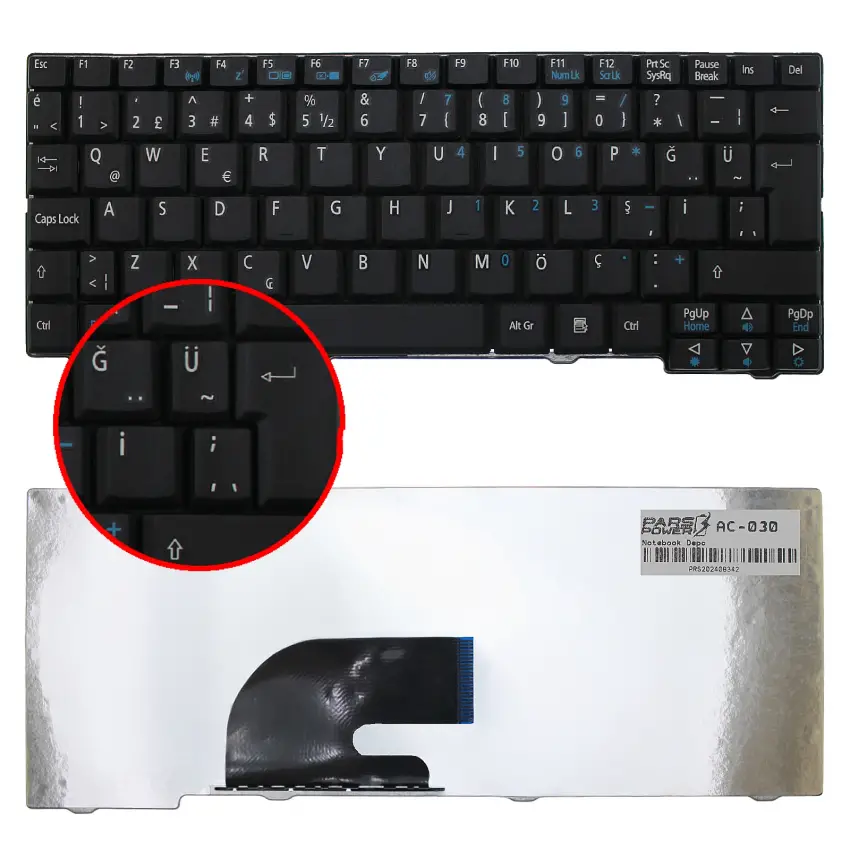 Acer V11102AK4 Notebook Klavye (Siyah TR)