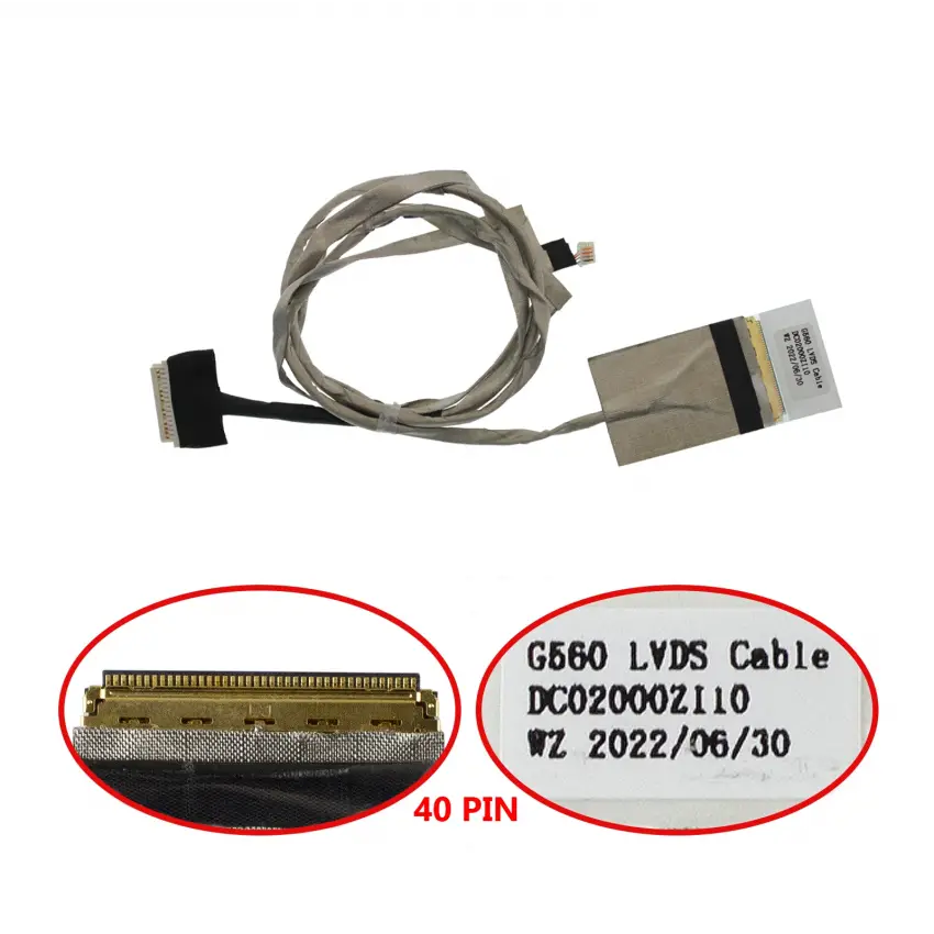 Lenovo G560, G560A, G560G, G565, G565A Lcd - Ekran Data Flex Kablosu