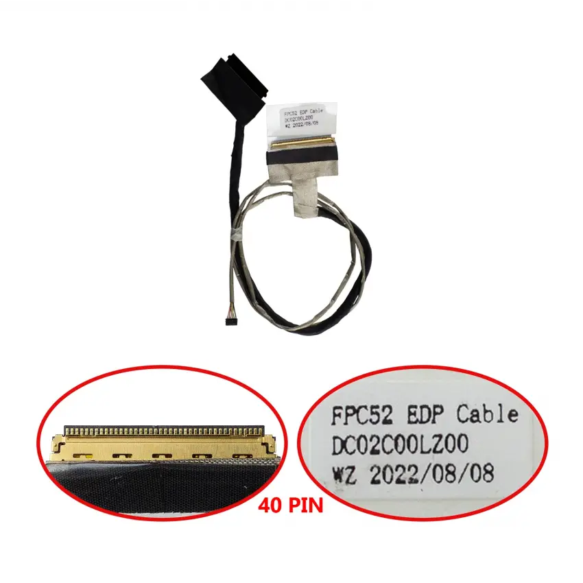 HP Pavilion Gaming 15-dk0xxx Lcd - Ekran Data Flex Kablosu