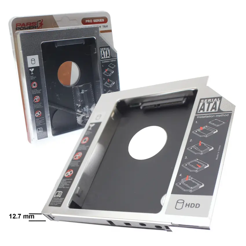 12.7mm SSD-HDD Caddy Notebook Sata 4717p DVD-CD Kutusu - Kızak 
DGRTKN_234