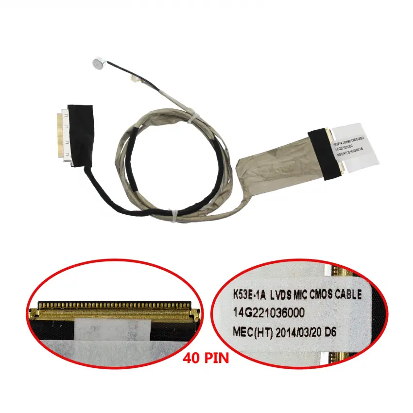 Asus X53E-XR2, X53SV-SX179V Lcd - Ekran Data Flex Kablo