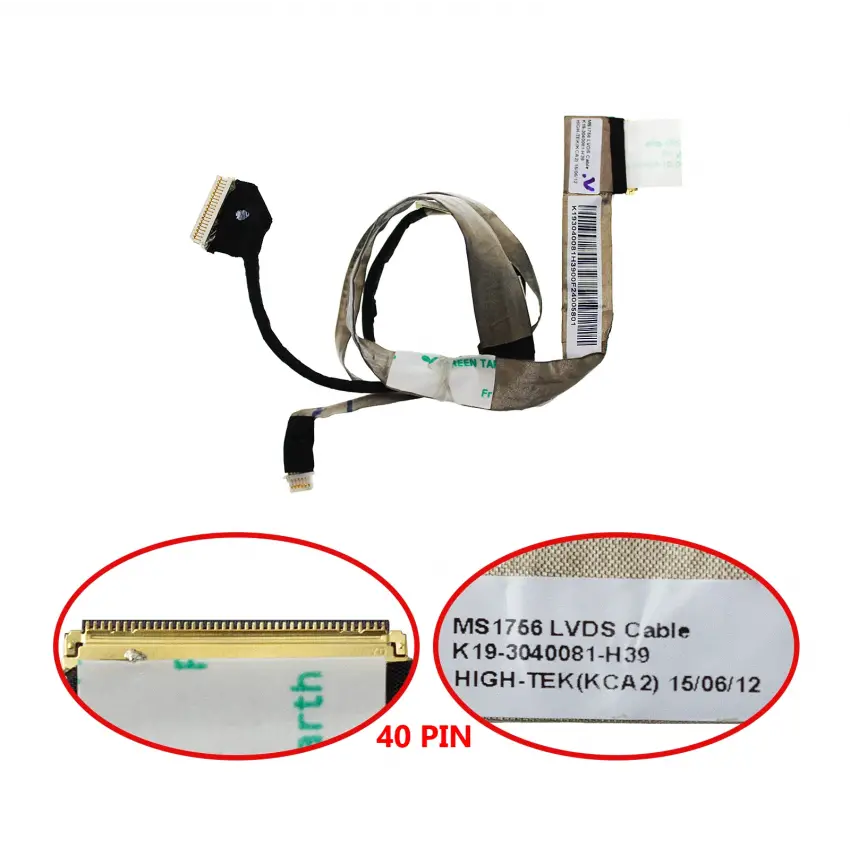 Msi GE70 2QD-819XTR, GE70 2PL Lcd - Ekran Data Flex Kablo