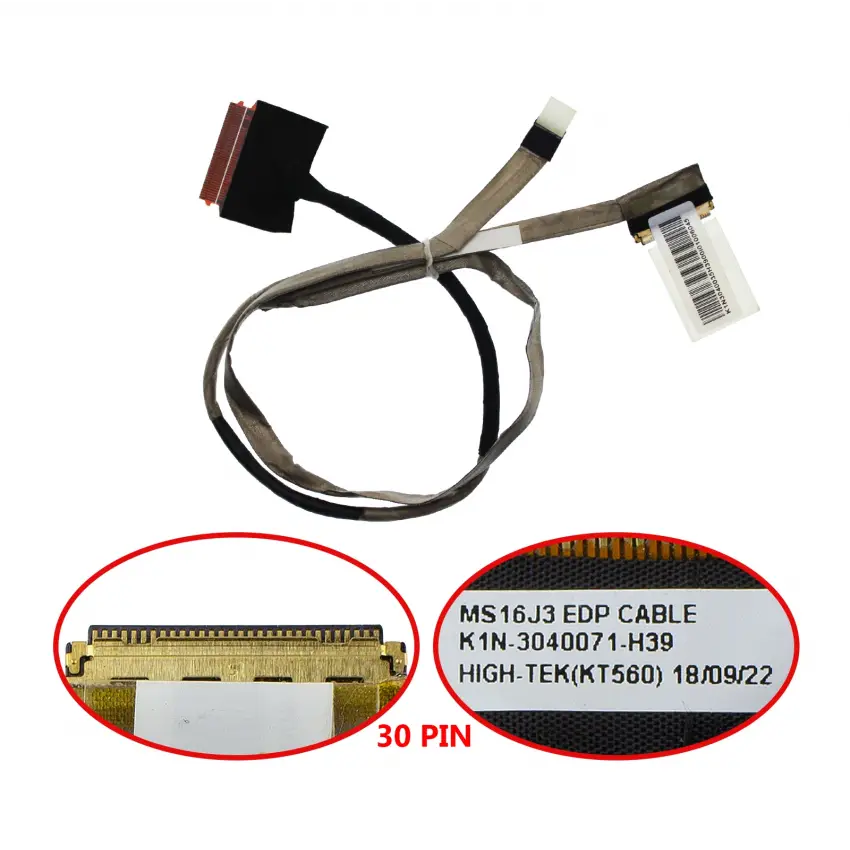 Msi GF62 7RD-1622XTR Lcd - Ekran Data Flex Kablo