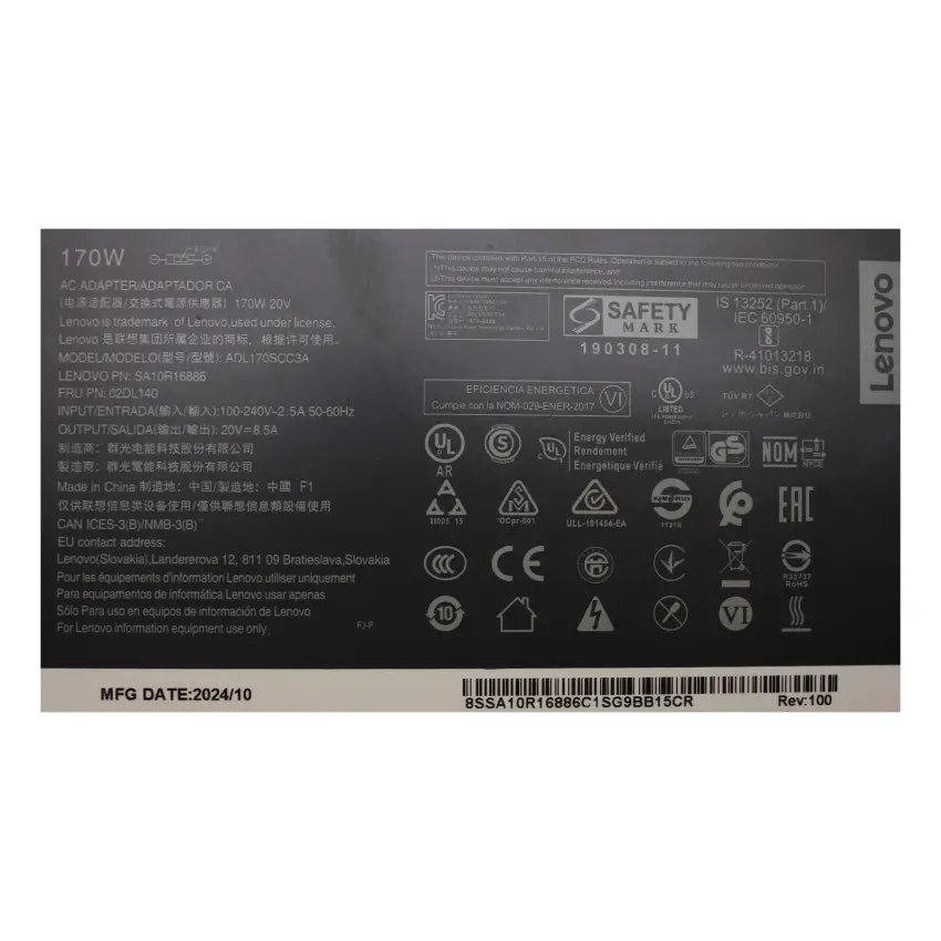 Lenovo ThinkCentre M90a 11K2S02K00 Adaptör Şarj Aleti-Cihazı