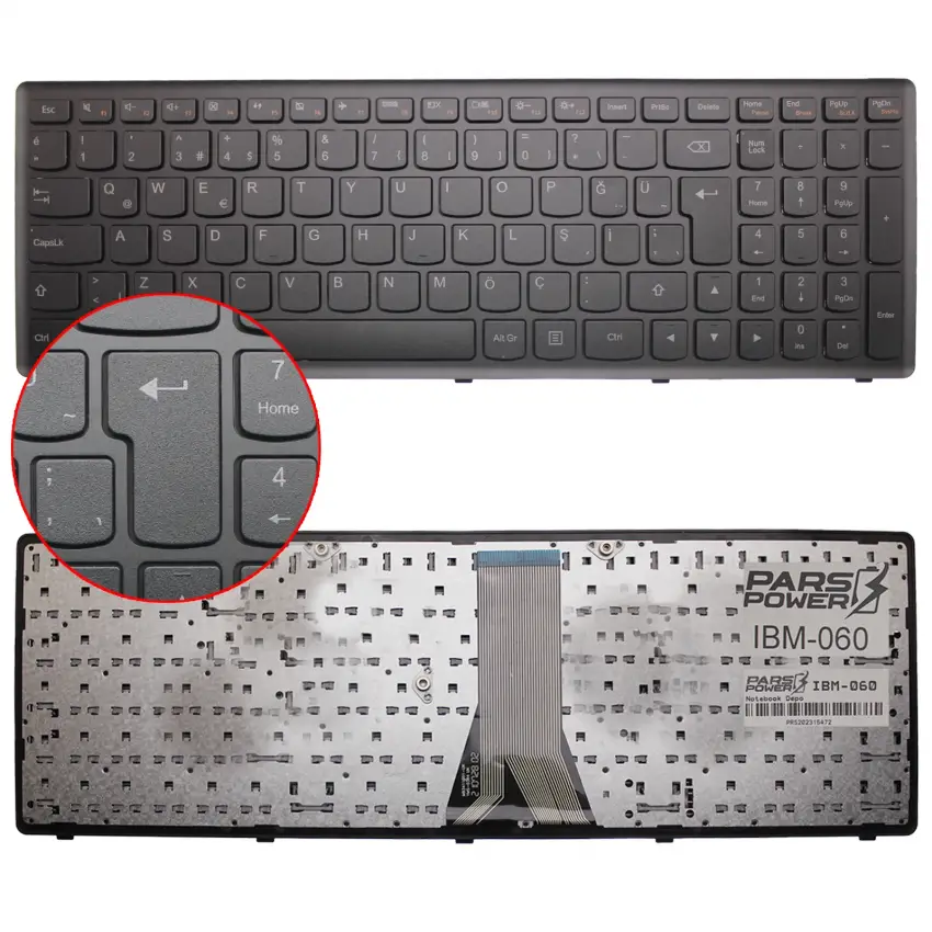 Lenovo V-1365200K1-TR, V-136520QK1-TR Klavye (Siyah TR)