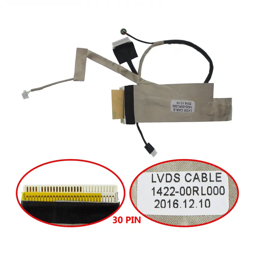 Asus K52, A52 Lcd - Ekran Data Flex Kablosu