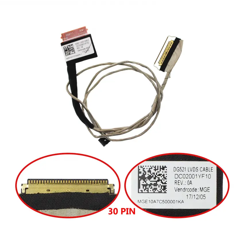 Lenovo ideaPad 320-15AST 80XV Lcd - Ekran Data Flex Kablo