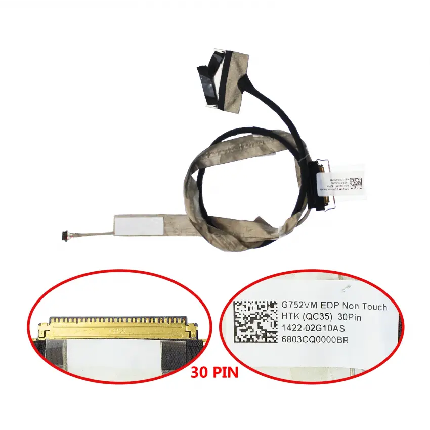 Asus ROG G752VY-GC420T Lcd - Ekran Data Flex Kablosu