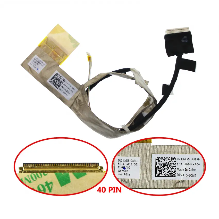 Dell inspiron N5030 45F22B Lcd - Ekran Data Flex Kablosu