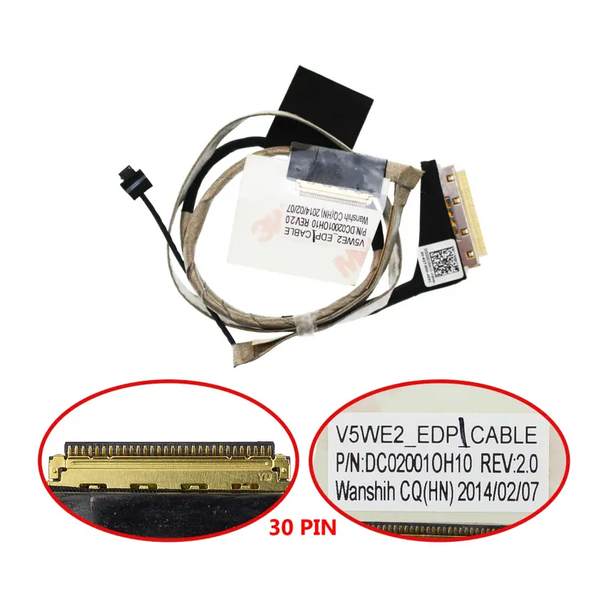 Acer Aspire E1-572G-54208G50Mnkk Lcd - Ekran Data Flex Kablosu