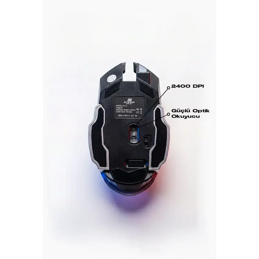 Steep Solid ST-13S Kablosuz - Wireless Şarjlı RGB Gaming Oyuncu Mouse