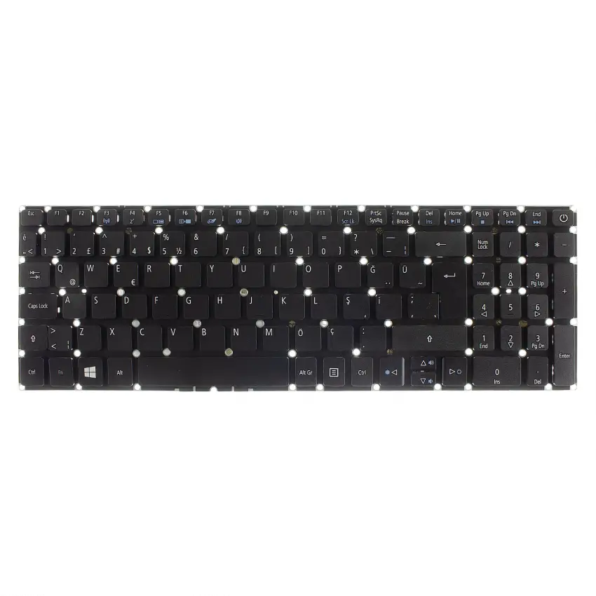 Acer Aspire ES1-523-625G Notebook Klavye (Siyah TR)