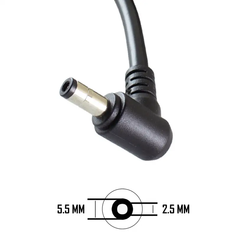 Standart Uç 120W, 180W 5.5x2.5mm Yüksek Amper Notebook - Laptop Adaptör Tamir Kablosu (Pars Power)
