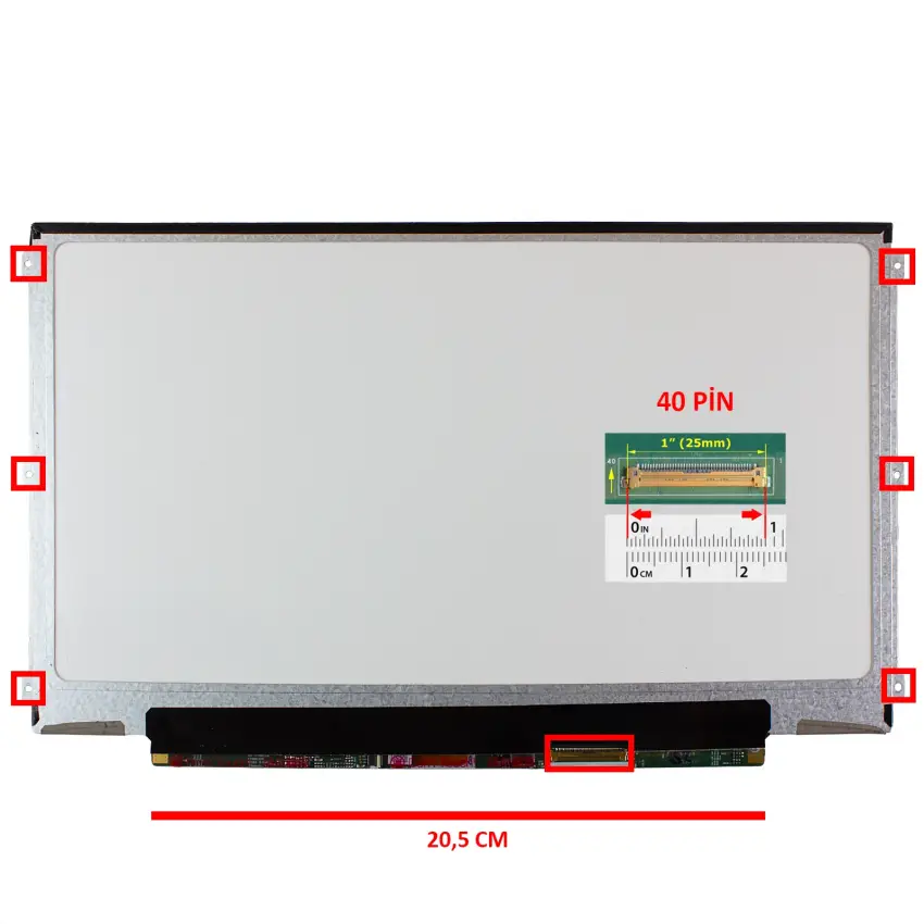 LTN125AT01-401 Uyumlu Notebook Led Ekran