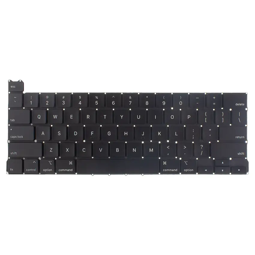 Apple MacBook Pro 13 M1 A2338 2020 Klavye Işıklı (Siyah US)