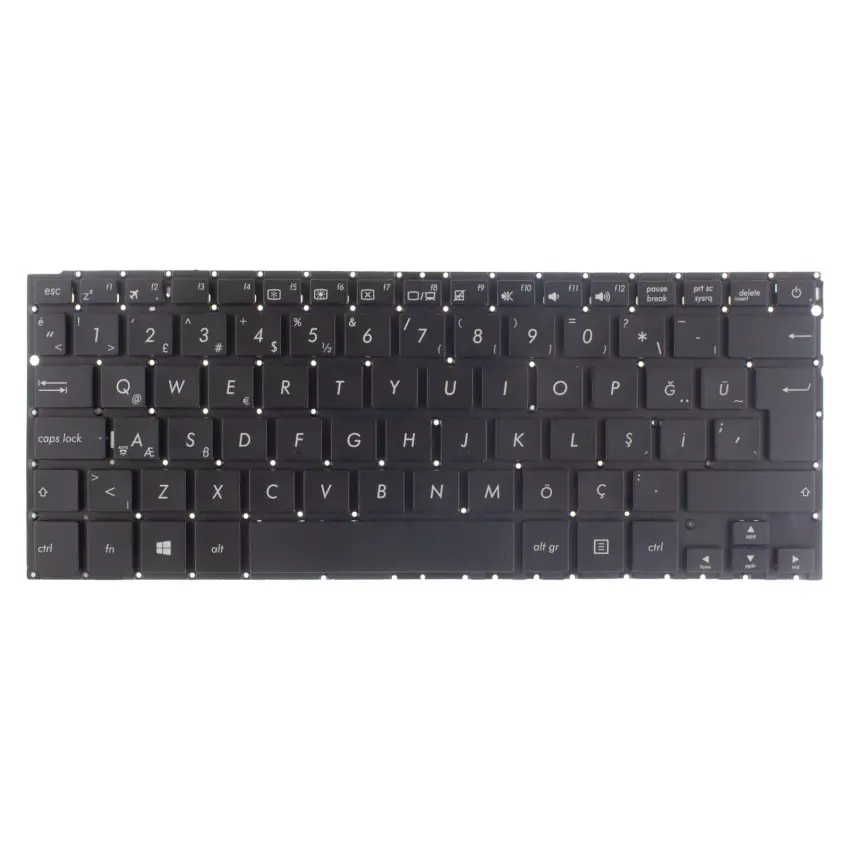 Asus Zenbook UX305, UX305CA, UX305FA Notebook Klavye (Siyah TR)