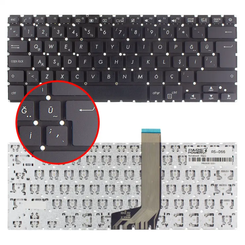 Asus VivoBook 90NB0FA7-R30230 Klavye (Siyah TR)