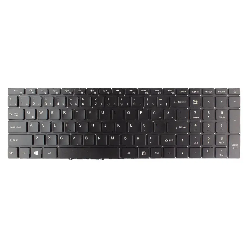 Hometech YXT-NB93-94, MB3661003 Klavye Işıklı (Siyah TR)