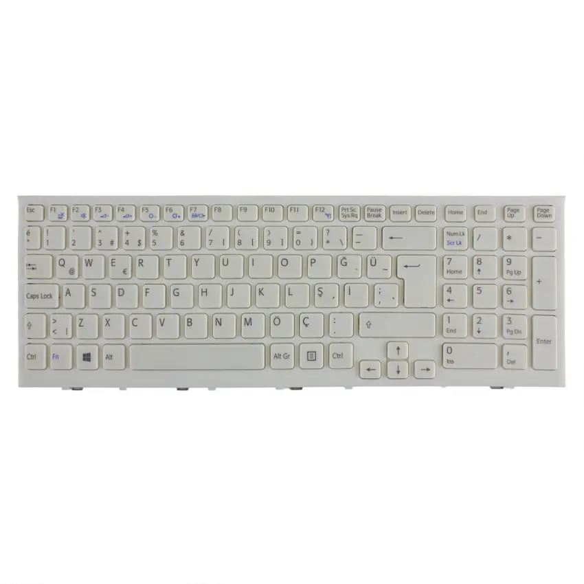 Sony Vaio VPCEH2A9E, VPCEH2B4E, VPCEH2C5036W Notebook Klavye (Beyaz TR)