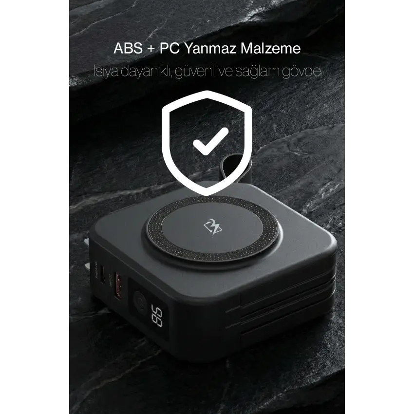 Pars Power Tripmax PRS-M001B Gan Adaptörlü Power Bank (Siyah)
