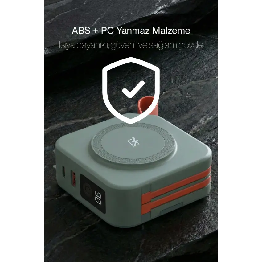 Pars Power Tripmax PRS-M001B Gan Adaptörlü Power Bank (Yeşil)
