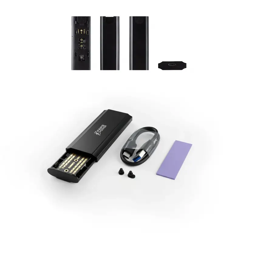 Type-C MSata 3.1 Harici M.2 PCIe NVMe - SSD USB-C External Harddisk Kutusu