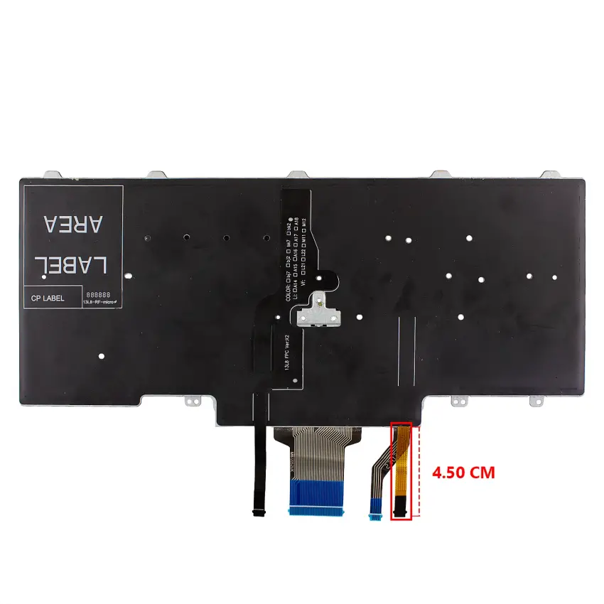 Dell Latitude P73G003, P72G003 Klavye Işıklı (Siyah TR)