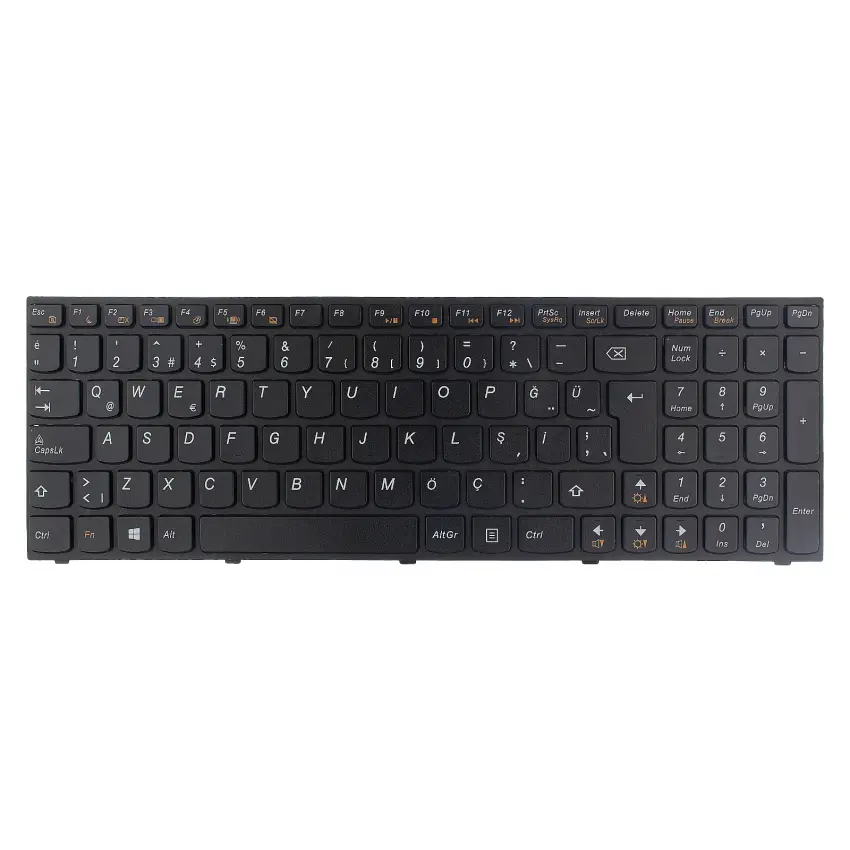 Lenovo 25204916, 25213231, 25-213231 Notebook Klavye (Siyah TR)