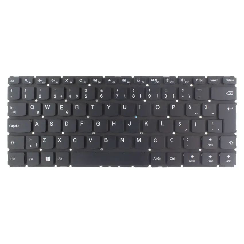Lenovo Yoga 510-14AST, 80S9, 80VB Notebook Klavye (Siyah TR)