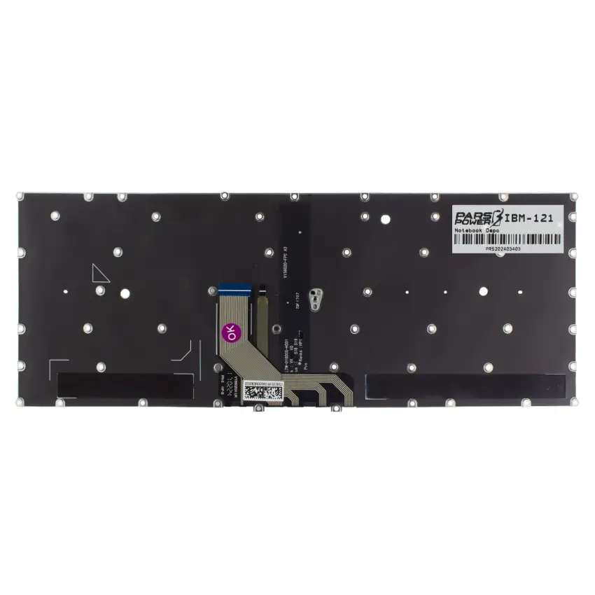 Lenovo Yoga V156020-FPC A3 Uyumlu Klavye Işıklı (Siyah TR)