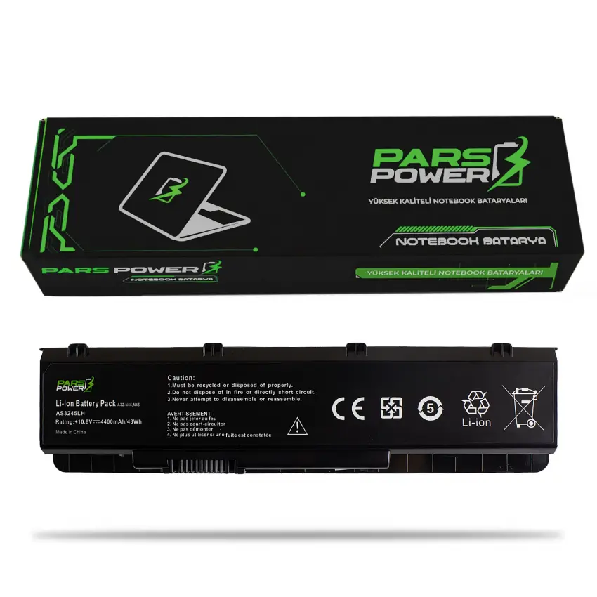 Asus A32-N45, A32-N55, 07G016J01875M Notebook Batarya - Pil (Pars Power)