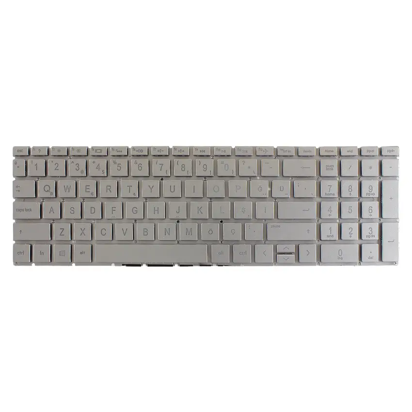 HP 15-dw4003nt (7A6Y7EA) Notebook Klavye Işıklı (Gümüş TR)