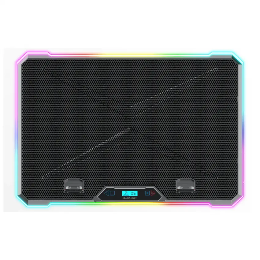 Aero Storm V15 RGB 15 Fanlı 10 RGB Modlu 9-17.3 Notebook Soğutucu Stand Laptop  Soğutucu