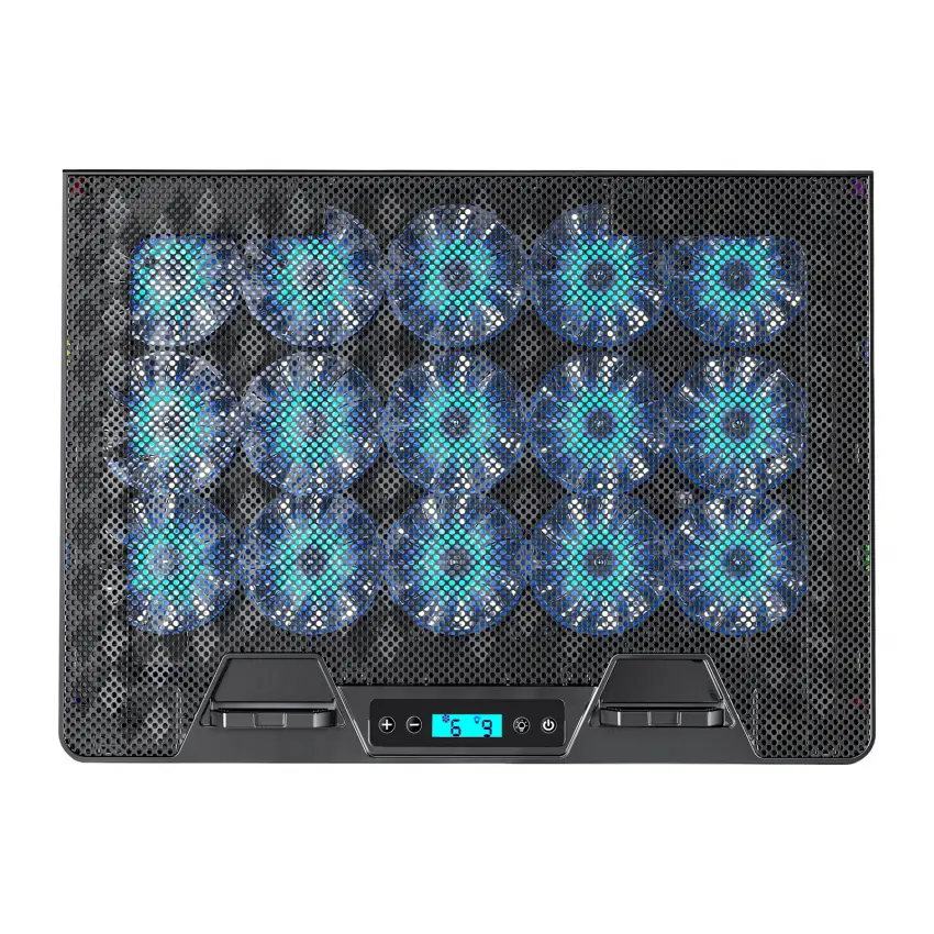 Shadow Cool GT15 RGB 15 Fanlı 10 RGB Modlu 9-17.3 Notebook Soğutucu Stand Laptop Soğutucu