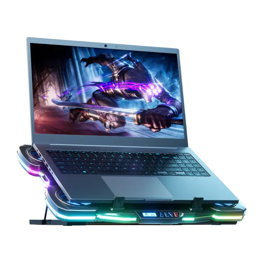 Eagle Vortex K11 RGB 11 Fanlı 10 RGB Modlu 9-17.3 Notebook Soğutucu Stand Laptop Soğutucu