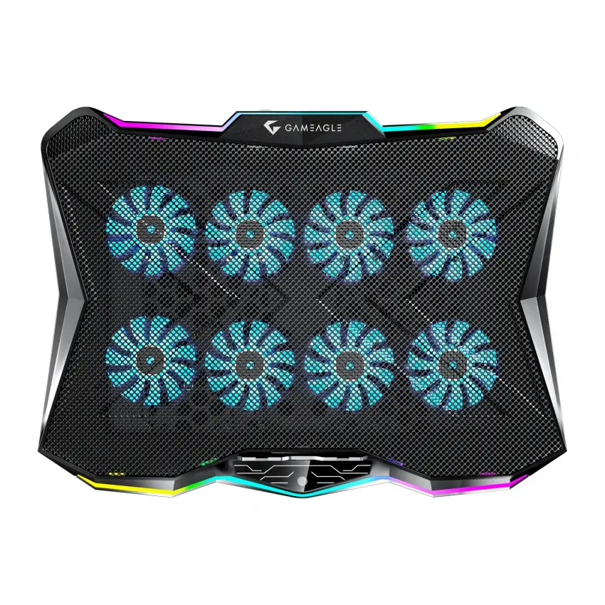 Gameagle Frostcore X8 RGB 8 Fanlı 10 RGB Modlu  9-17’’ Notebook Soğutucu Stand Laptop Soğutucu