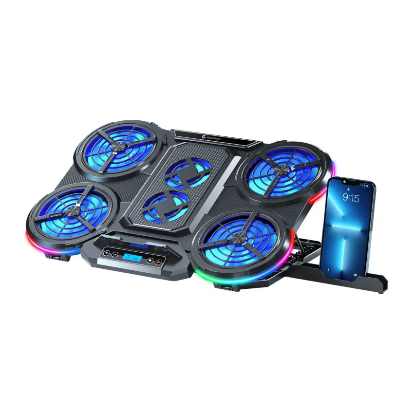 Gameagle Norsca S6 RGB 6 Fanlı 10 RGB Modlu  9-17’’ Notebook Soğutucu Stand Laptop Soğutucu