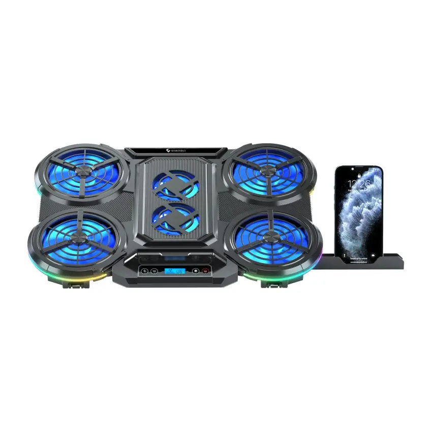 Gameagle Norsca S6 RGB 6 Fanlı 10 RGB Modlu  9-17’’ Notebook Soğutucu Stand Laptop Soğutucu