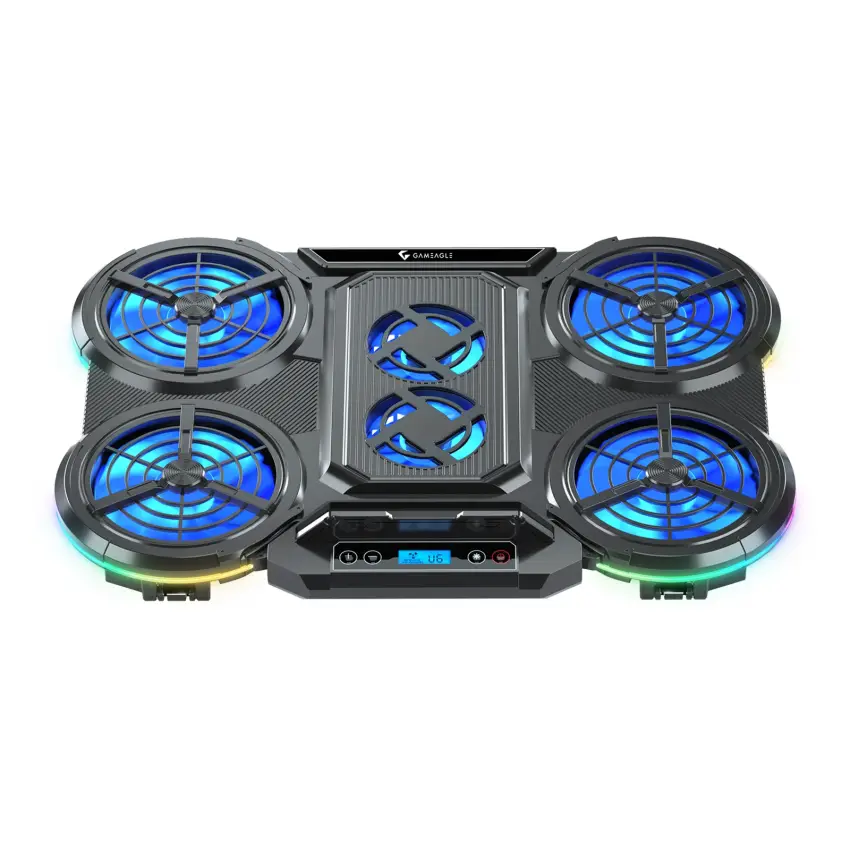 Gameagle Norsca S6 RGB 6 Fanlı 10 RGB Modlu  9-17’’ Notebook Soğutucu Stand Laptop Soğutucu