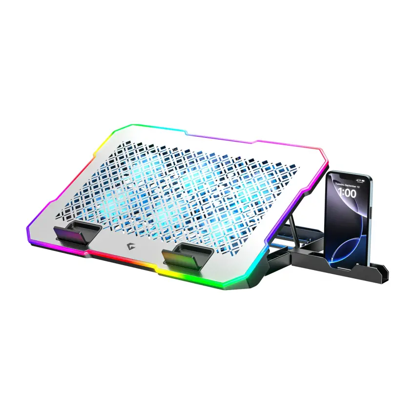 Gameagle Thermaflow X6 RGB 6 Fanlı 10 RGB Modlu  9-17’’ Notebook Soğutucu Stand Laptop Soğutucu