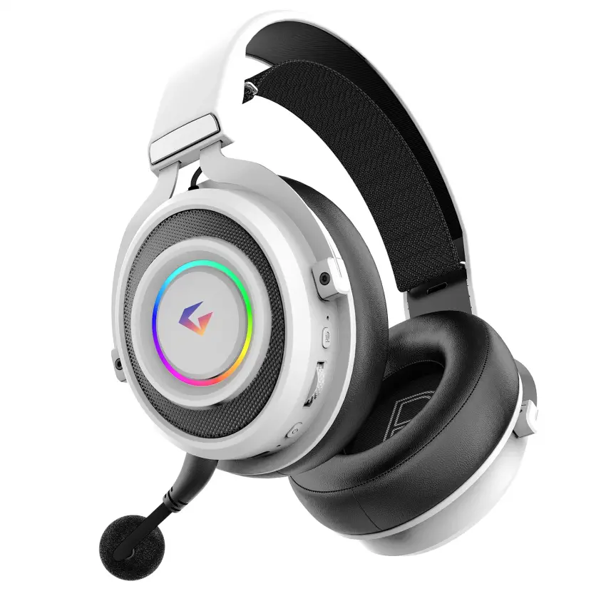 Step Hunter S1 RGB Kablosuz 2.4Ghz+Bluetooth+3.5MM Kablolu Mikrofonlu Profesyonel Oyuncu Kulaklığı