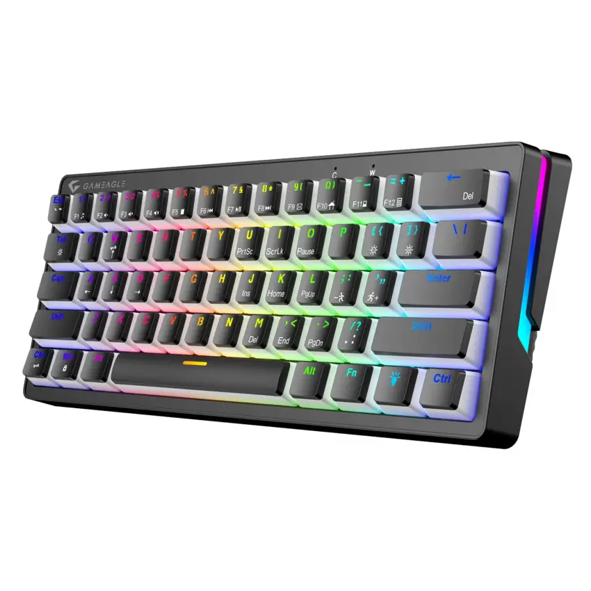 Poseidon RGB Kablolu 12 Mod RGB US Layout Double Shot Full Anti-Ghosting Mekanik Oyuncu Klavyesi