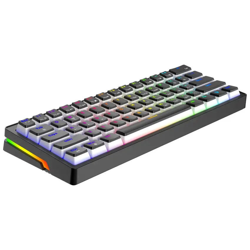 Poseidon RGB Kablolu 12 Mod RGB US Layout Double Shot Full Anti-Ghosting Mekanik Oyuncu Klavyesi