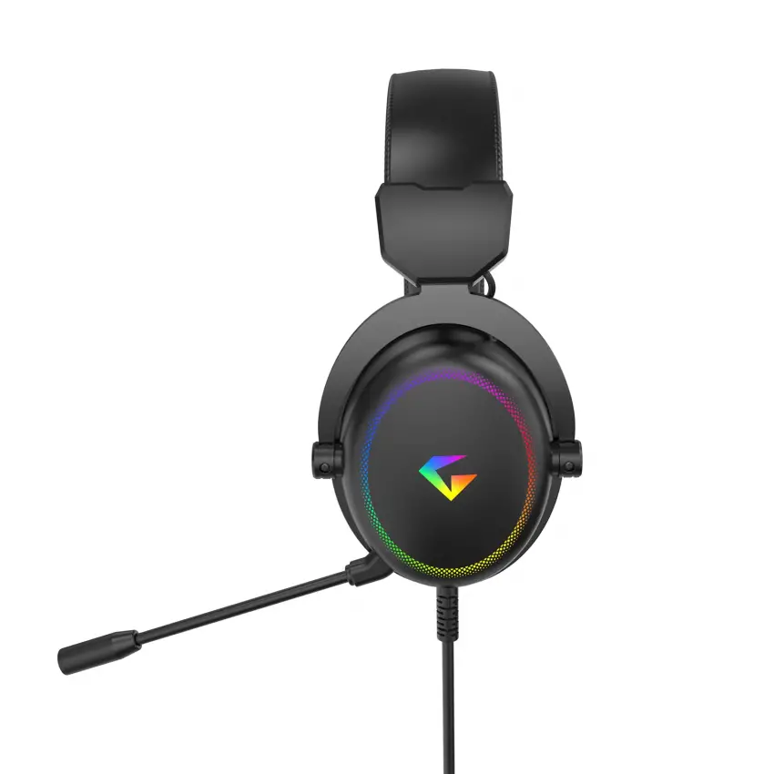 Auralis 7.1 RGB Kablolu Mikrofonlu 7.1 USB Profesyonel Oyuncu Kulaklığı Siyah