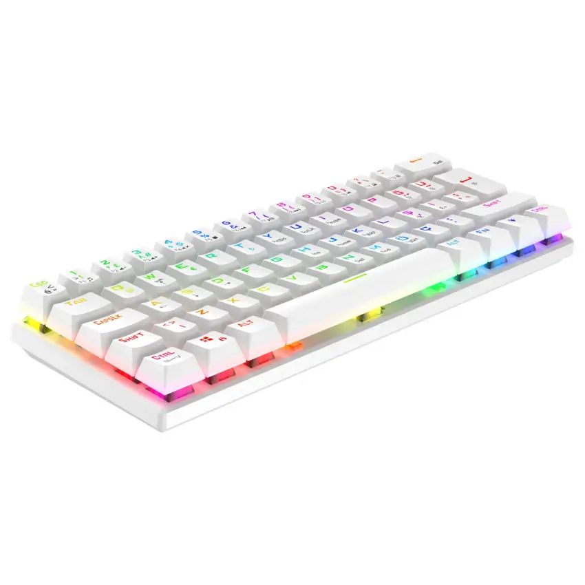 Gameagle Helios RGB Kablolu Bilek Destekli TR Layout Double Shot Full Anti-Ghosting Mekanik Oyuncu Klavyesi