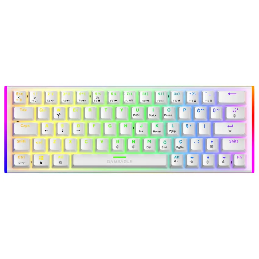 Caladria RGB Kablolu 11 Mod RGB TR Layout Double Shot Full Anti-Ghosting Mekanik Oyuncu Klavyesi