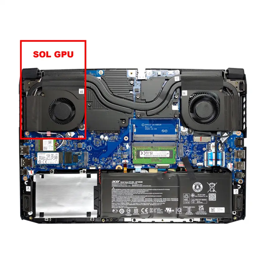 Acer Nitro 5 AN515-55-53AM Gpu Fan - Ekran Kartı Fanı