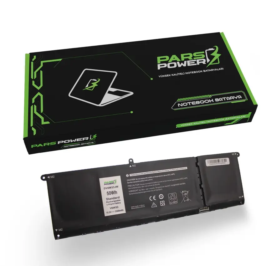 Dell Inspiron P125F, P125F001 Batarya - Pil (Pars Power)