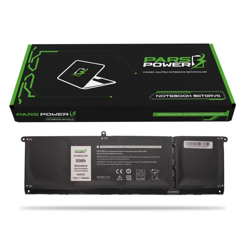 Dell Inspiron P125F, P125F001 Batarya - Pil (Pars Power)