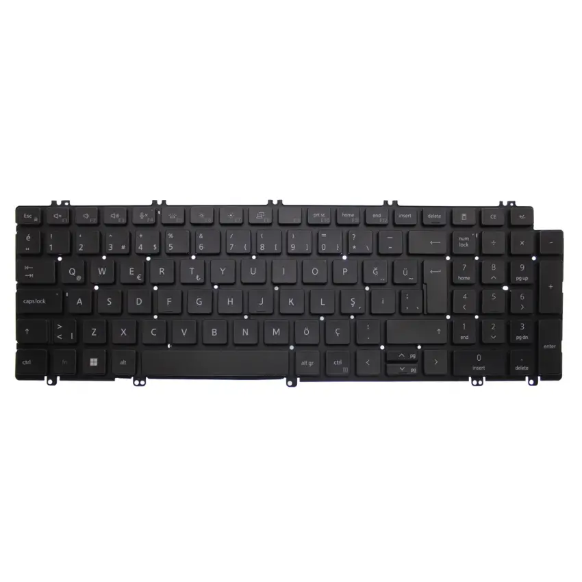 Dell Latitude P170G, P170G003 Klavye Işıklı (Siyah TR)